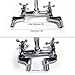 Wall Mount Kitchen Sink Faucet Double Cross Handle Mixer Tap With Sprayer Chrome Finish Hold And Cold Water 4-8 Inch Holes Distance Rotatable