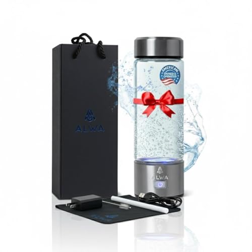 Premium Molecular Hydrogen Water Bottle Generator - 1700 PPB Glass Portable Hydrogen Water Machine with SPE/PEM Technology, Rechargeable Hydro Health Bottle, Hydrogen Water Ionizer, Hydro Water Bottle - Image 3