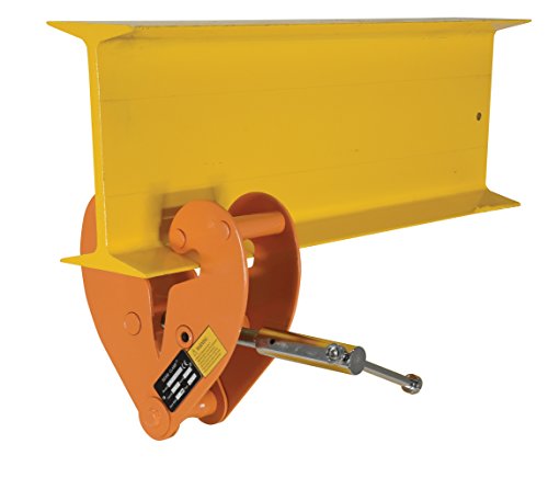 Vestil Bc-1 Steel Beam Clamp, 1000 Lbs Capacity, 3-1/8" To 9-5/8" Flange Width #TOP4