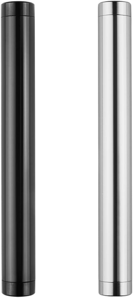 2 Pack Metal Storage Tube Container Fits King Size Cones, Portable Aluminum Waterproof Holder Case Fit in Pocket Purse Great for Traveling