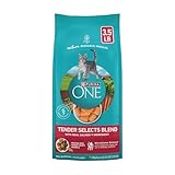Purina ONE Natural Dry Cat Food, Tender Selects Blend With Real Salmon - 3.5 lb. Bag