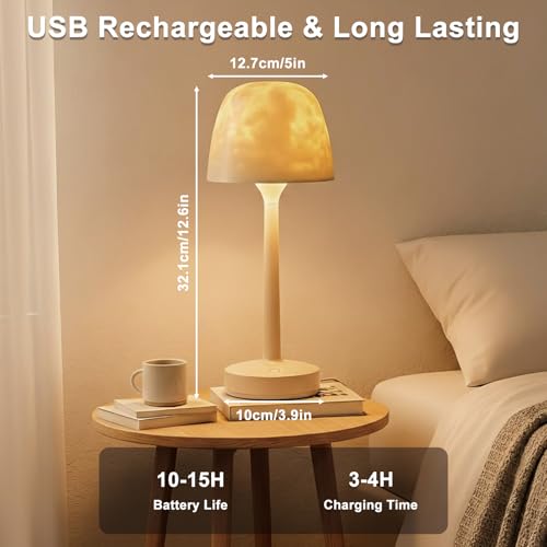 Ecloom Long Runtime Lamp 16 Color Bathroom Rechargeable Cordless Shower Lamp Touch Remote Control Northern Lights Projector for Bathroom, Gathering, Activity, Decorations, Gifts - Image 2