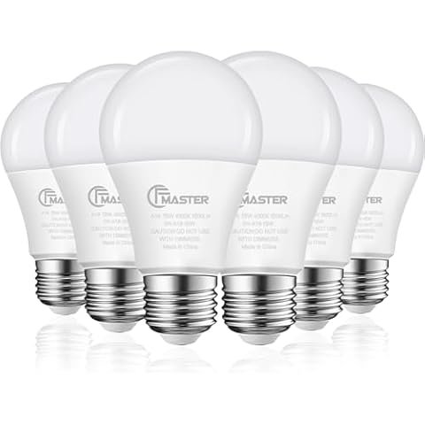 JIANGSILING A19 LED Light Bulb 6-Pack Cover