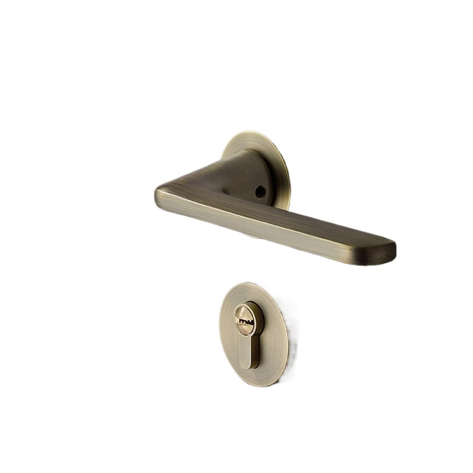 NYRXRYTCA Golden Door Lock Light Luxury Indoor Bedroom Magnetic Silent PVD Room Door Lock Nordic Simple Wooden Door Lock Split Lock(Bronze)