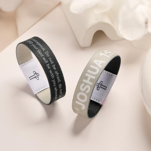 Daily Bible Verse Bracelet Scan for Men Women, Wearable Bible Bracelet Christian Scripture Bracelets Catholic Inspirational Religious Faith Gifts2