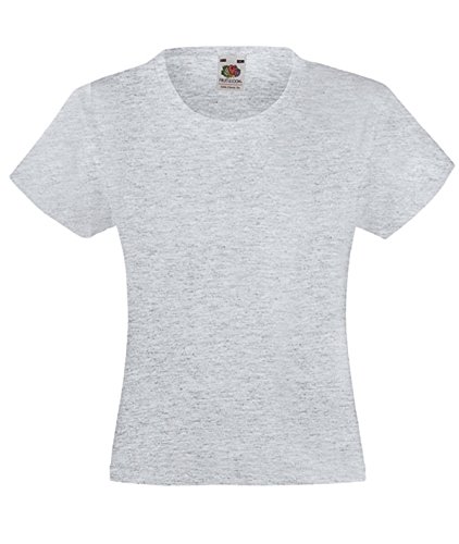 Price comparison product image Fruit of the Loom Girls Value T-shirt Heather 12-13