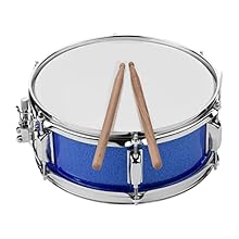 🥁Lightweight and Easy to Carry: The 12inch snare drum is designed to be portable and convenient for students. It is lightweight and can be easily transported to and from school or music lessons 🥁High-Quality Materials: The snare drum is made with a s...