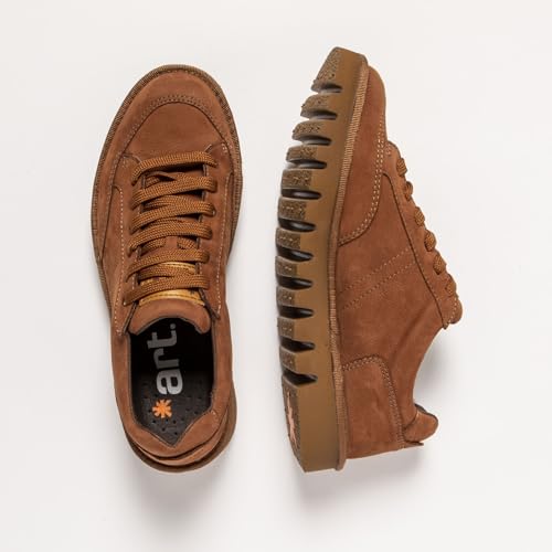 Art Unisex. 115951118003_023 Sapatilhas De Couro Castanhas 1595 (41), Marrom, Plano, CordãO, Casual - 8