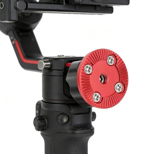 Adaptador de aluminio con rosca de 1/4 pulgadas mecanizado para cámaras de estudio 6