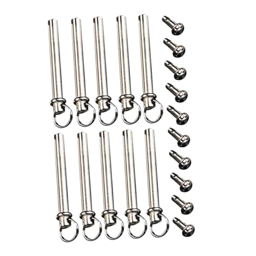 RORPOIR 10sets Hand Fan Repair Kit Folding Fan Rivet Nail Nut for Shaft Replacement