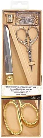 Tacony Professional Set Scissors, Gold/Steel