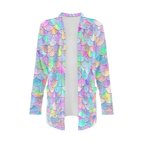 Image of Women's Open Front Cardigan Long Sleeve Loose Sweater Lightweight Soft Cardigan Jackets