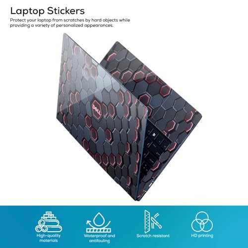 Image of DSGN 137 Full Body Laptop Skin Bubble-Free| Laminated| Removable| HD Quality Sticker for Laptops Upto 15.6 Inches Compatible with DELL