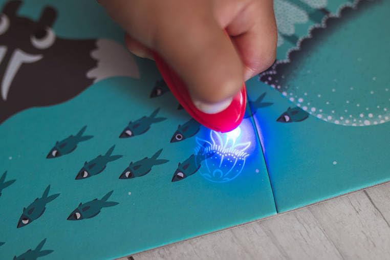 Janod - Puzle Mágico De 24 Piezas Para Niños, Diseño Del Océano