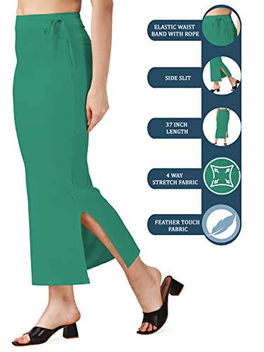 Image of Mehrang Microfiber Saree Shapewear Petticoat for Women, Cotton Blended Shape Wear Dress for Saree