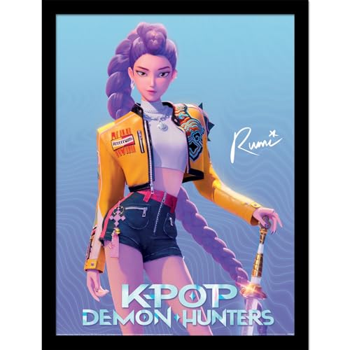 Cadre K-POP Chasseurs de démons RUMI - Idée cadeau originale 30 x 40 cm