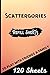 Scattergories Refill Sheets: 120 Paper Sheets for Playing Scattergories Board Game Refills Pad- Score Game Record Book - Handy Size 6x9 (Matte Cover)