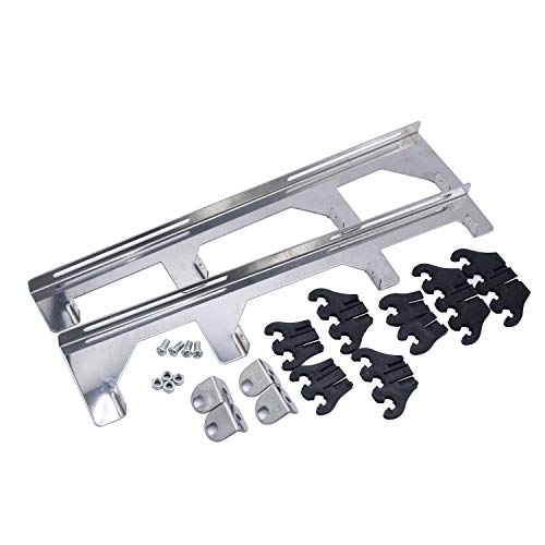 Chrome Linear Spark Plug Wire Looms Spark Plug Wire Separator Kit