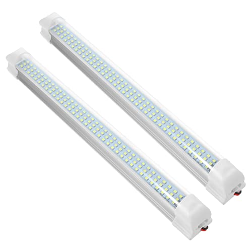 HAPINARY 2pcs Car Interior Led Strip Lights 12-80v Rv Lights High Brightness Reading for Trucks Campers Easy Install