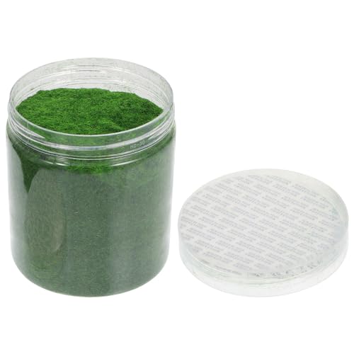 FAVOMOTO DIY Simulation Decor Moss Lawn Powder,Green Cashmere Powder for Model Grass, Landscape Building - Nylon Static Electricity for Realistic Train