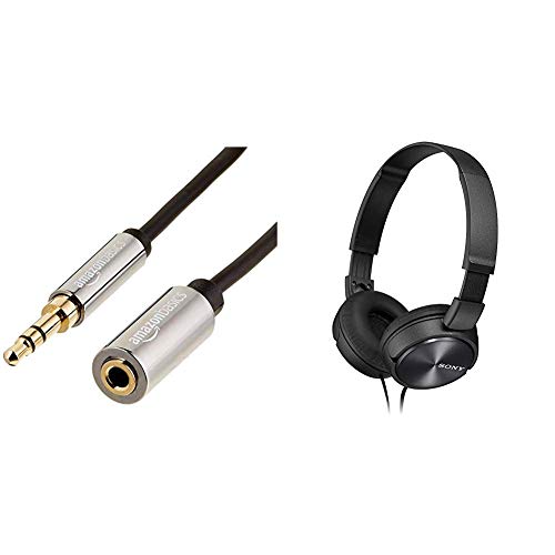 Amazon Basics Rallonge Audio stéréo (3,5 mm mâle vers Femelle) 3,66 m & Sony MDR-ZX310B Casque Pliable – Noir - Les Beatles, Paul McCartney, John Lennon, RIngo Starr, George Harrison Amazon Basics Rallonge Audio stéréo (3,5 mm mâle vers Femelle) 3,66 m & Sony MDR-ZX310B Casque Pliable - Noir