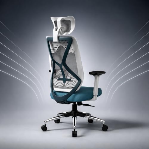 Image of Oakcraft Ergonomic Office Chair with Multi-Lock Tilt, Seat Slider & Dynamic Lumbar Support