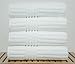 Luxury Hotel & Spa Towel 100% Genuine Turkish Cotton Stripe (White, Bath Towel - Set of 4)