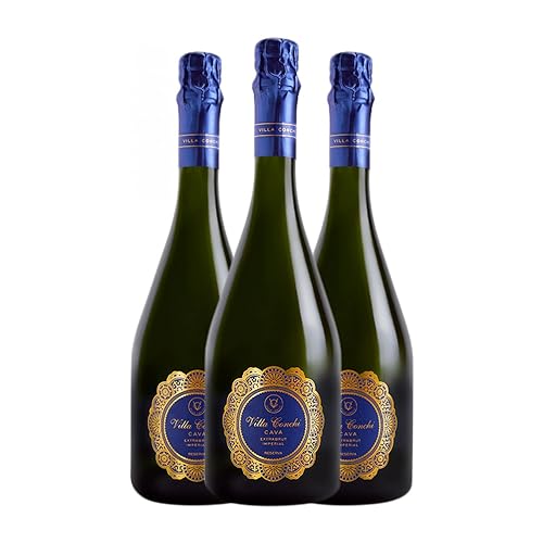 Villa Conchi Imperial Extra Brut Cava 75 cl – Pack de 3 Botellas Espumoso Blanco Villa Conchi Imperial Extra Brut Cava 75 cl – Pack de 3 Botellas Espumoso Blanco