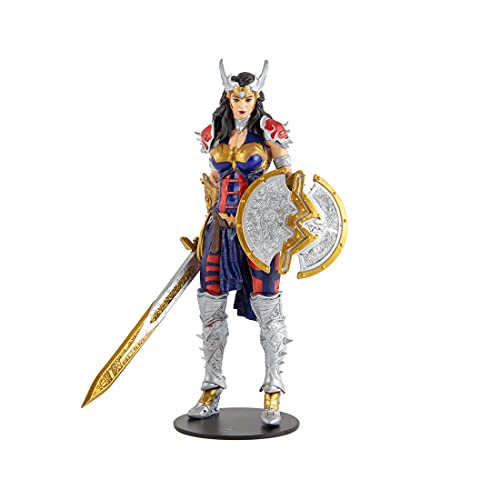 McFarlane DC Wonder Woman 1984 – Action Figure 7″ In Armatura Dorata Con Ali E Base, Collezionismo