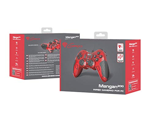 Mangan 200 Gamepad Controller PC USB con 15 tasti e feedback Force - Controller - Immagine 5