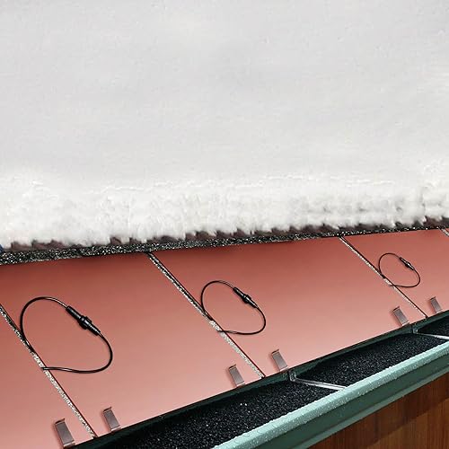 H&G Lifestyles DIP12 Roof Heat Metal Panel For Ice Dams Snow Melting Heat Mats For Roof And Gutters Solar Panel Heated Roof De-Icing Kit Self-Regulating Heated Roof System thumb #8
