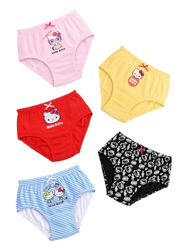 Image of BODYCARE KIDS Girls Cartoon Printed Panty Pack of 5 (Color & Print May Vary)