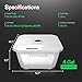 VIVOSUN VGrow DWC Hydroponics System Kit, Only for VGrow Smart Grow Box, Not Compatible with E42A/E42A+/A22/A10，Not Used in Grow Tent, 4-Gallon with Air Stones & Rapid Rooters