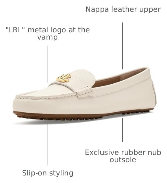 Image of Lauren Ralph Lauren Womens Barnsbury Nappa Leather Driver
