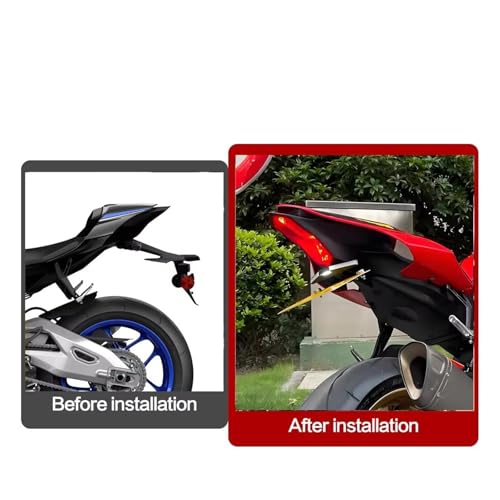 Support plaque d'immatriculation YZF R1 en aluminium CNC haut de gamme - 3
