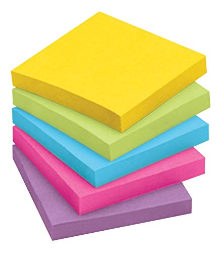 Post-it Notes Jaipur Collection 3x3 en | 5 Blocs de Notes Autocollantes Colorées