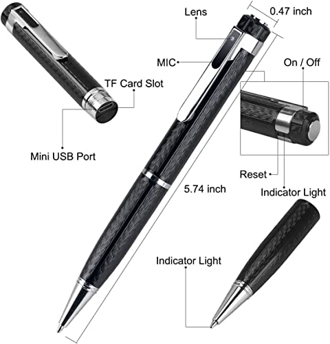 Hidden Camera, Spy Camera Pen With Hd 1080P, 32Gb Sd Card, Indoor Camera With Video Motion Detection, Suitable For Home Security Classroom Learning #TOP3