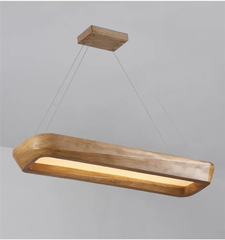 Nordic Rectangle Chandelier - Stylish Kitchen Island Light for Dining Room, Coffee House, & Bedroom - Elegant Home Decor & Ambient Lighting Fixture