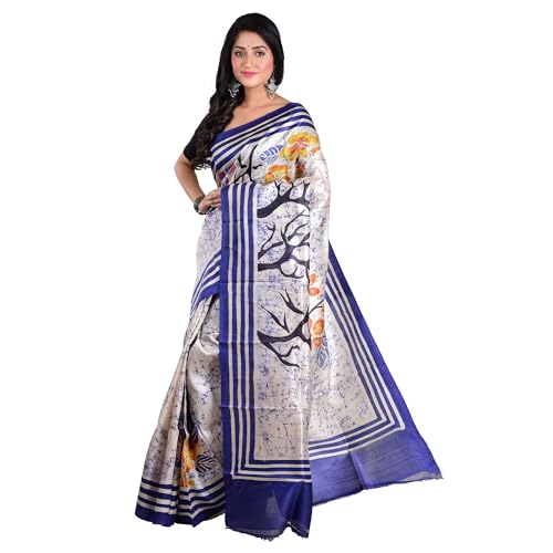 3stones pure silk saree in pure silk – image 2