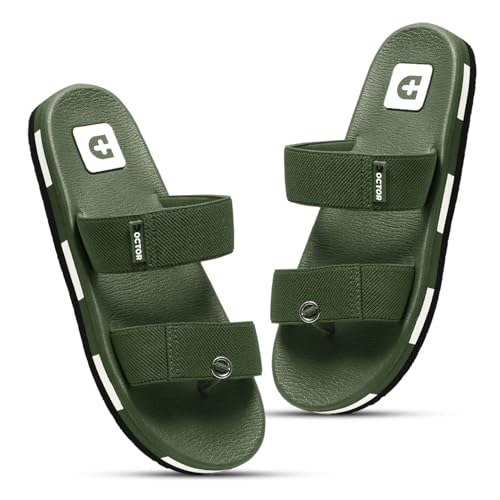 Image of DOCTOR HEALTH SUPER SOFT Tan Slipper for Mens Diabetic & Comfortable || Skid Resistant Flip-Flop & Sliders for Mens