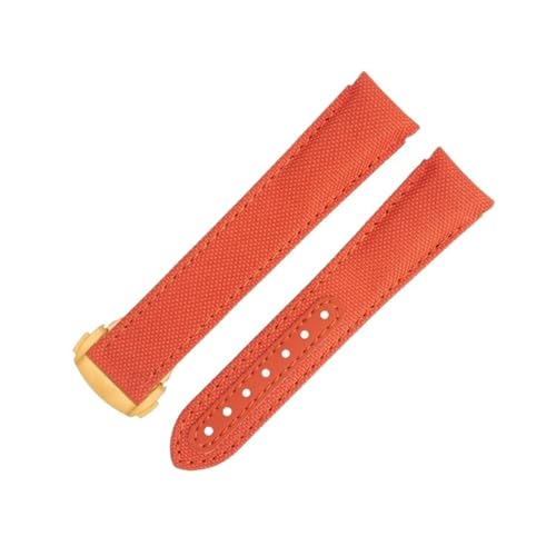 Bracelet de montre nylon orange 20mm pour remplacer votre bracelet Omega