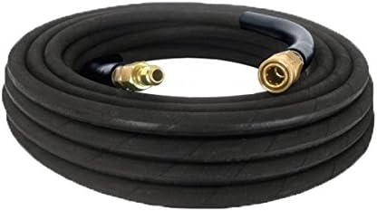BE Pressure Single Braid 50' 3/8" Pressure Washer Rubber Hose with Fittings New