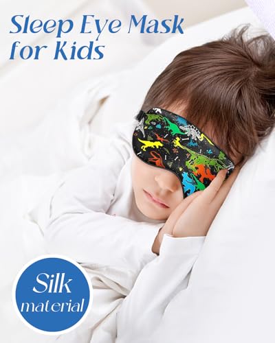 Antifaz para dormir para niños de seda Miss Adola con correas ajustables 2