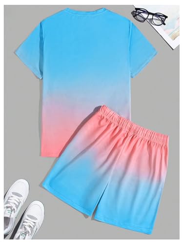 Men's Short Sets 2 Piece Outfits Tropical Graphic Tees and Shorts Sets Beach Vacation Outfits2