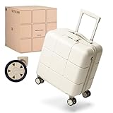 [MAIMO] キャリーケース 機内持ち込み Sサイズ 【約2kg！軽量に特化したスーツケース】 超軽量 静音 HINOMOTO 日本製キャスター スペアキャスター TSAロック 大容量 スーツケース キャリーバッグ M10 (ホワイトベージュ, Sサイズ)