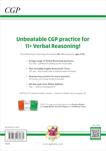 New 11+ GL Verbal Reasoning Practice Book & Assessment Tests - Ages 9-10 (with Online Edition) (CGP 11+ GL) - Image 2