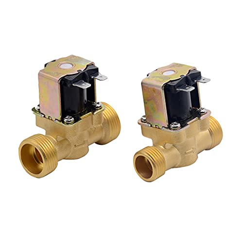 Électrovanne magnétique 1/2 AC 220V vanne eau normalement fermée - 2