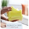 Hearth & Harbor Microfiber Cleaning Cloth, Towels for Cars 144 Pack Washcloths, Yellow Rags, Reusable Towel, Cloth Rags Cleaning, Lint Free 12''x12''