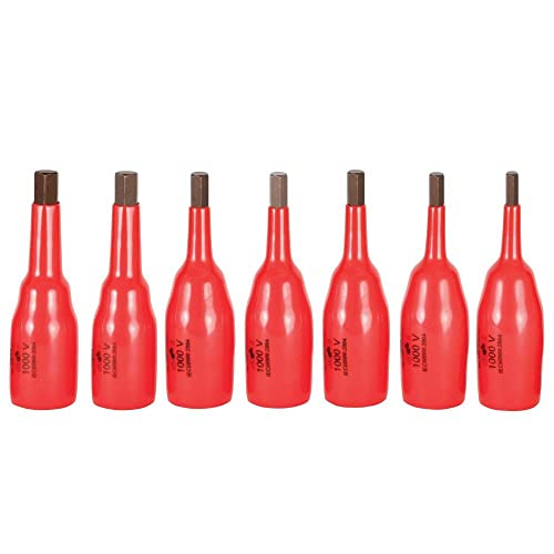 Wiha 31890 3/8-Inch Drive Socket Set, Inch, Insulated, 7 Piece