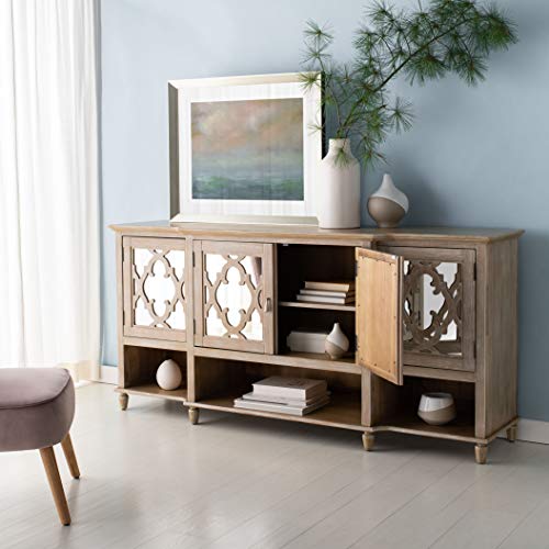 Safavieh Couture Home Juliette Contemporary White Mirrored Sideboard #TOP3